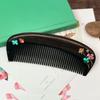 Perlmutt-Inlay-Kunst, natürlicher Sandelholzkamm, natürliche Holzstruktur, feinzahniger Haarkamm, antistatische Kopfhautmassage, Geschenk