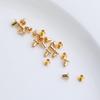 14K Goldplattierter Spacer-Stöpsel für Perlen mit großem Loch - Verschleißfeste High-End DIY Schmuckkomponente