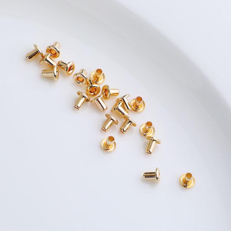 14K Goldplattierter Spacer-Stöpsel für Perlen mit großem Loch - Verschleißfeste High-End DIY Schmuckkomponente