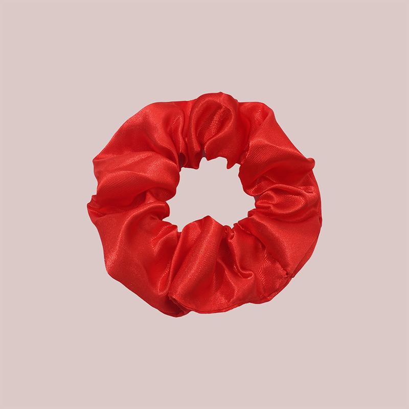 8Pcs  Satin Fabric Sausage Loop Hair Rings Set Solid Colour Fabric Loop Hair Rope Hair Scrunchies Scrunchy Black Coffee