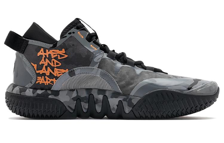 Aape X Li Ning Badfive 2 Low Basketball Shoes Men's Low Top Black/Brown Gray ABFR005-9