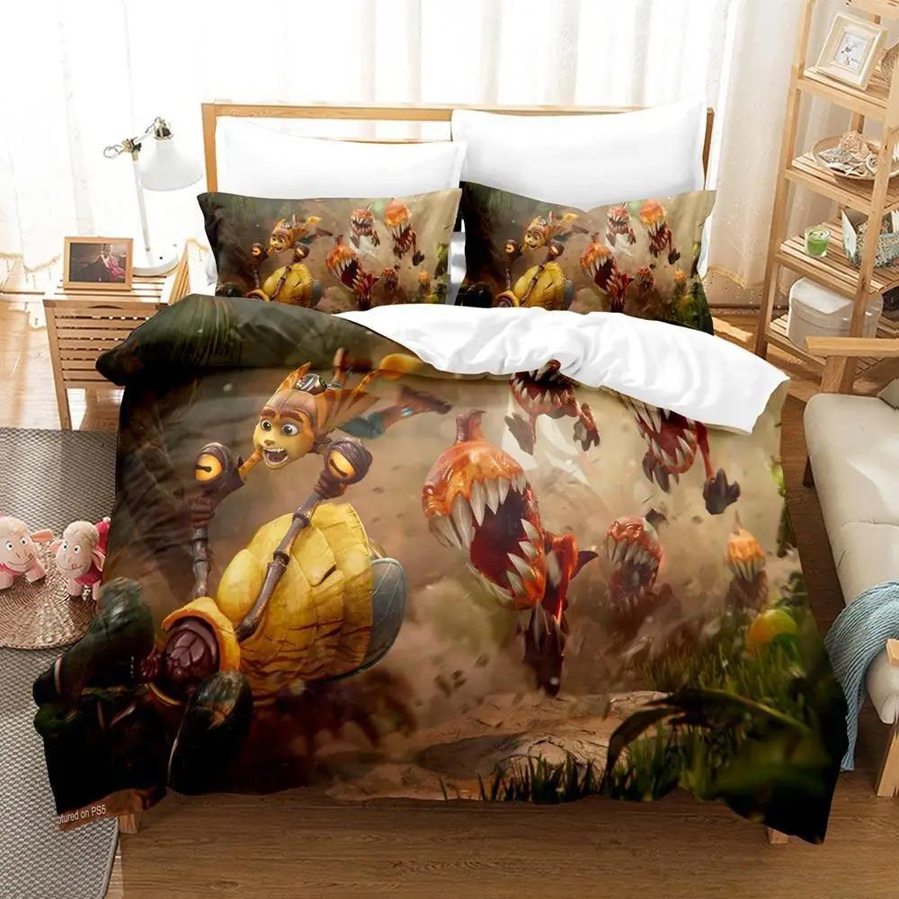 Luxury Duvet Cover and Pillowcase Digital Printing Star/moon/meteor Double Winter Quilt Cover Set Lantern Duvet Cover 1 Person