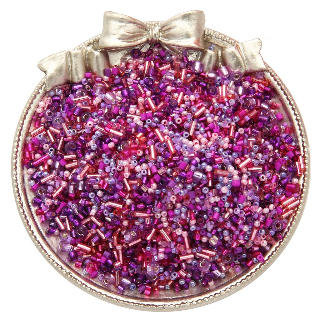 20g/Bag 1.5-4.5mm Japan Seed Beads Mixed Delica Round Glass Beads Mix Colors and Size Glass Twist Bugle Tube For Clothing Accessory