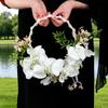 Handmade Wedding Bridal Bouquet Phalaenopsis Orchid Pearl European Style Bridal Bouquet Bridal Photo Props