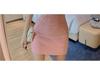 Sweet Summer Polo Collar Knit Dress: Slimming Short Sleeve Hip-Hugging Style