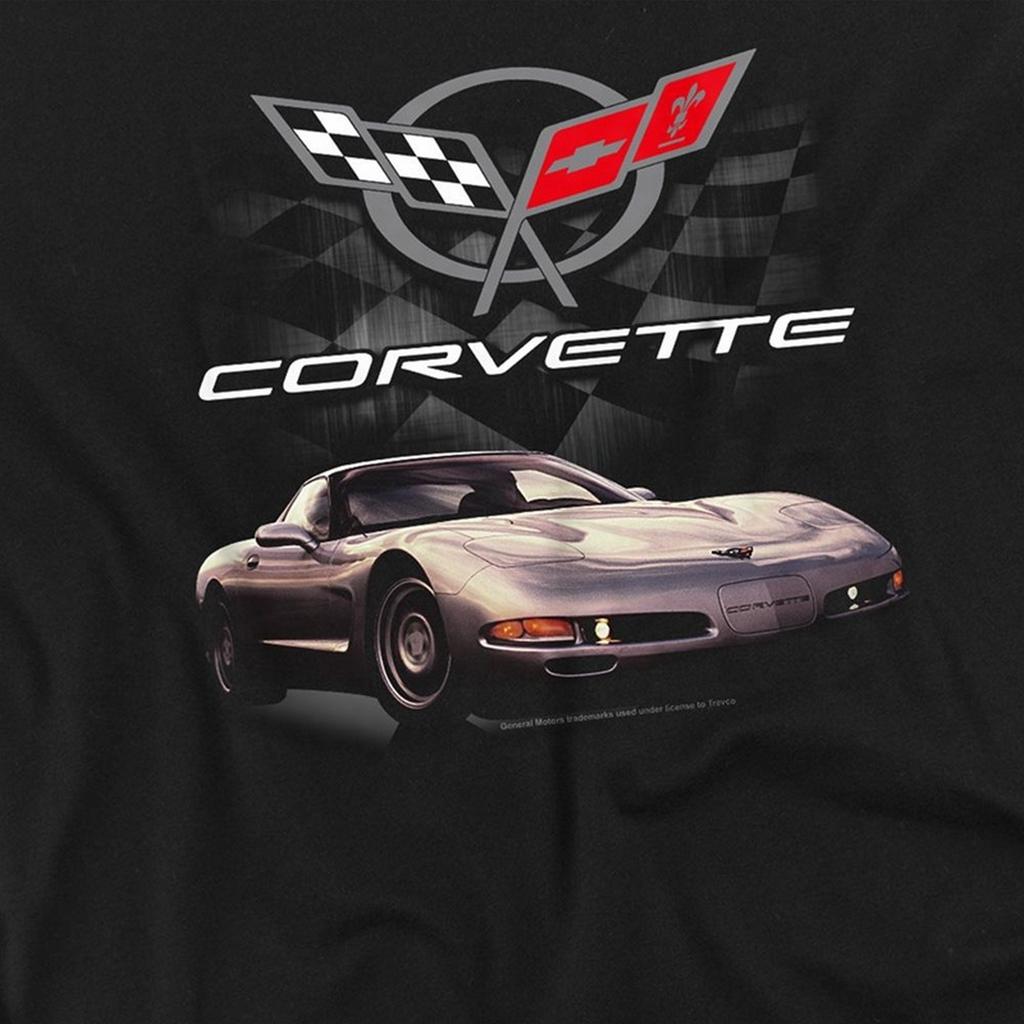 Chevrolet Mens Checkered Long-Sleeved T-Shirt