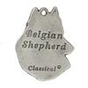 Belgischer Schäferhund, Belgischer Schäferhund - Versilberter Schlüsselanhänger mit Hund, Handtaschen-Deko, Rucksack-Anhänger der Marke Art-Dog