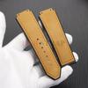 19x26mm Vícebarevné Kožené Řemínky na Hodinky s Texturou Bambusu pro Řady Hublot Yubo Classic Fusion Big Bang Voděodolný Řemínek