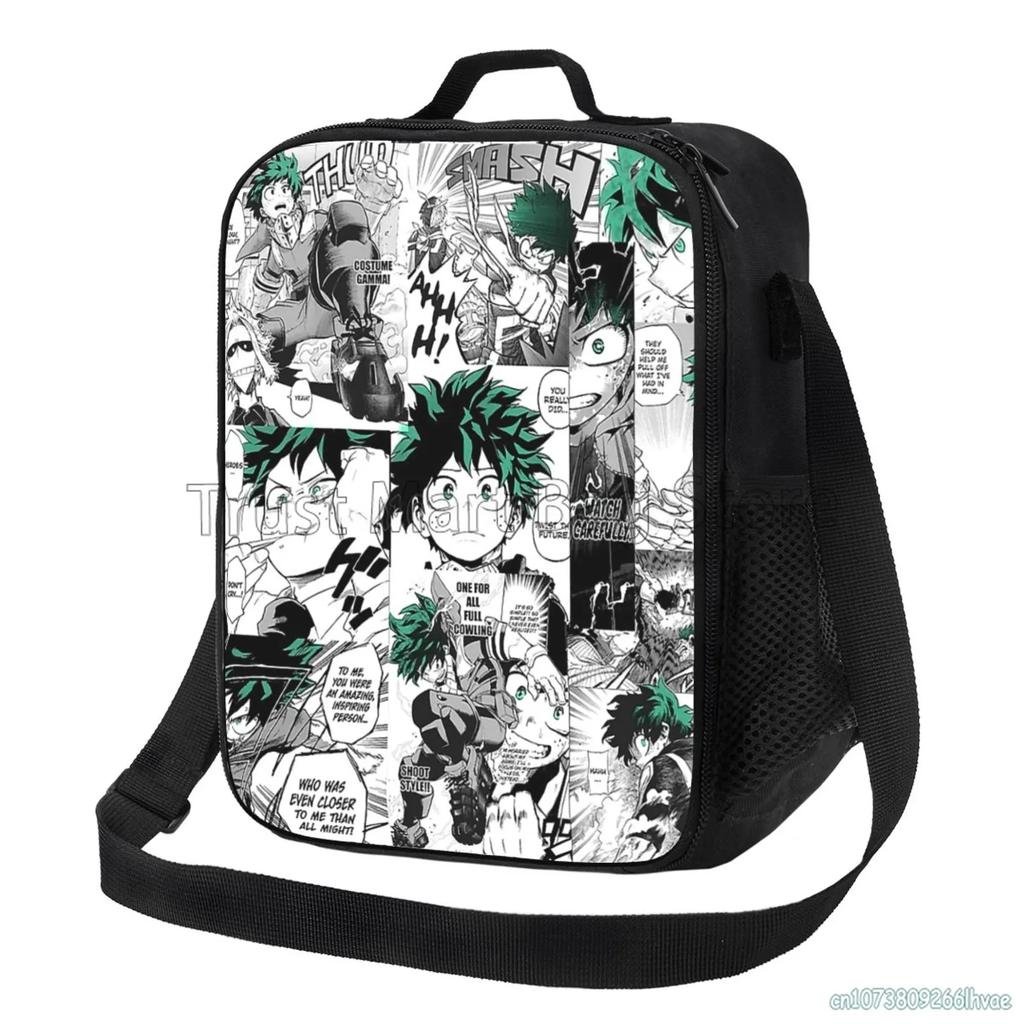My Hero Academia Anime Manga Torba na Lunch dla Dzieci Izolowany Lunchbox Przenośna Termiczna Torba Chłodząca dla Chłopców Dziewczynek Szkoła Piknik