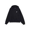 Women's Black Oversized Sweatshirt with Asymmetrical Pockets