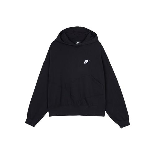 

Nike Women s Black Oversized Sweatshirt with Asymmetrical Pockets L чорний