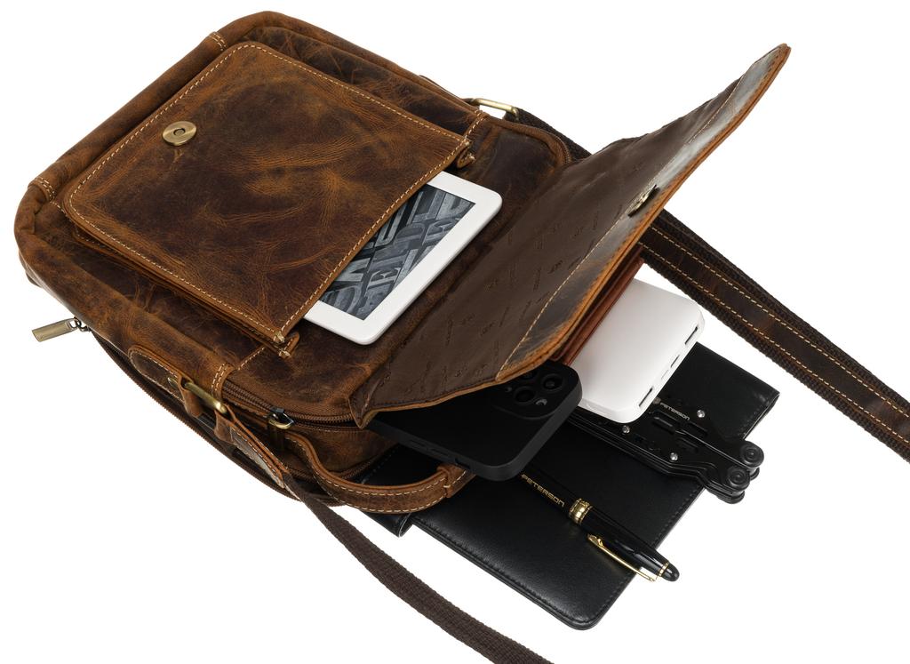 Leather bag PTN-371-TMH-5832 Tan