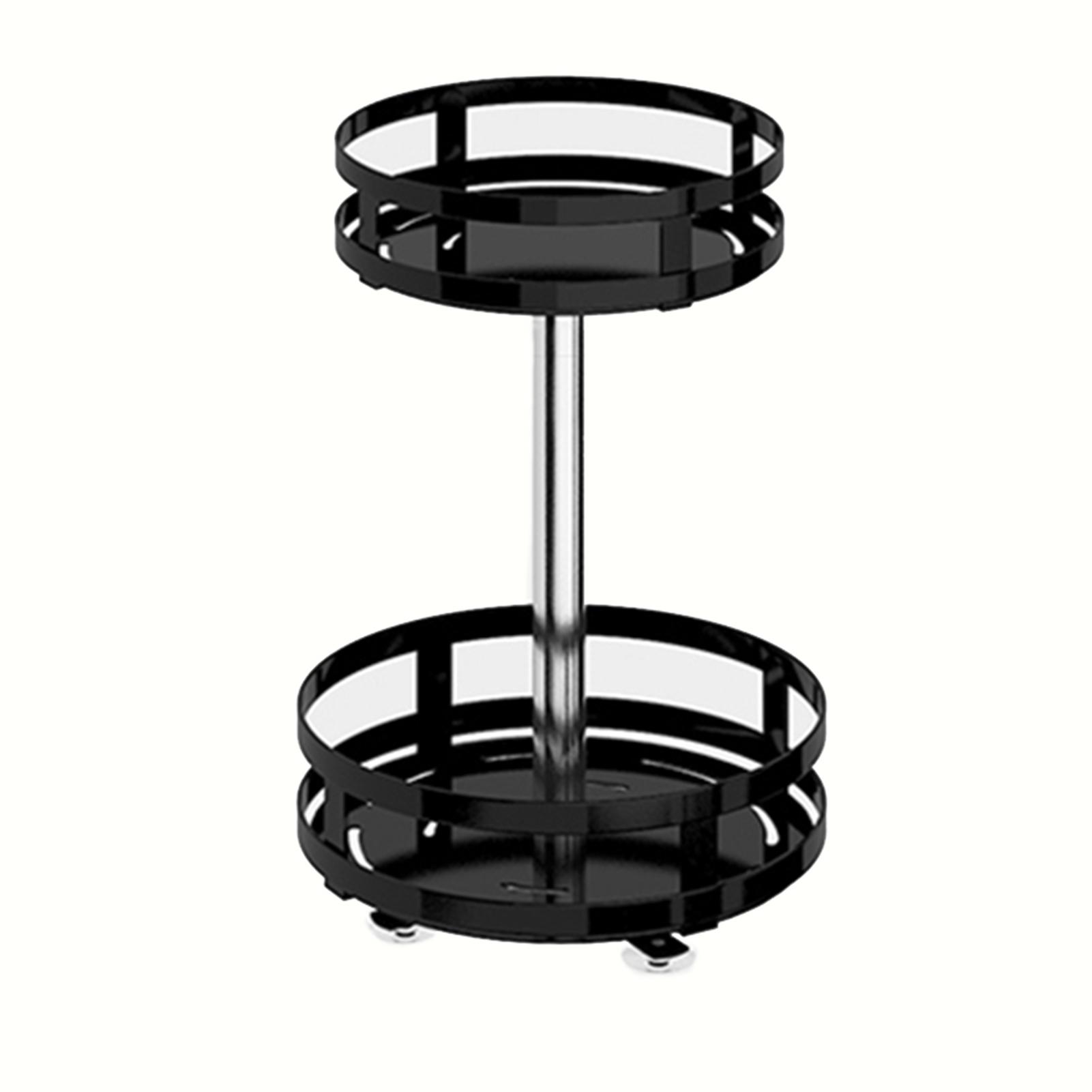 360° Rotating Condiments Metal Storage Rack Multi-Layer Condiments Turntable Spice Container Kitchen Supplies Monolayer