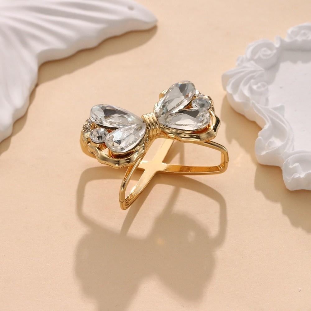 2pcs Fixed Decorative Bowknot Scarf Buckle Alloy Scarfs Clasp Minimalist Scarf Clips for Women