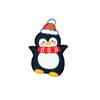 50PCS/set Cartoon Santa Lollipop Holder Penguin Penguin Card Insert  New Year
