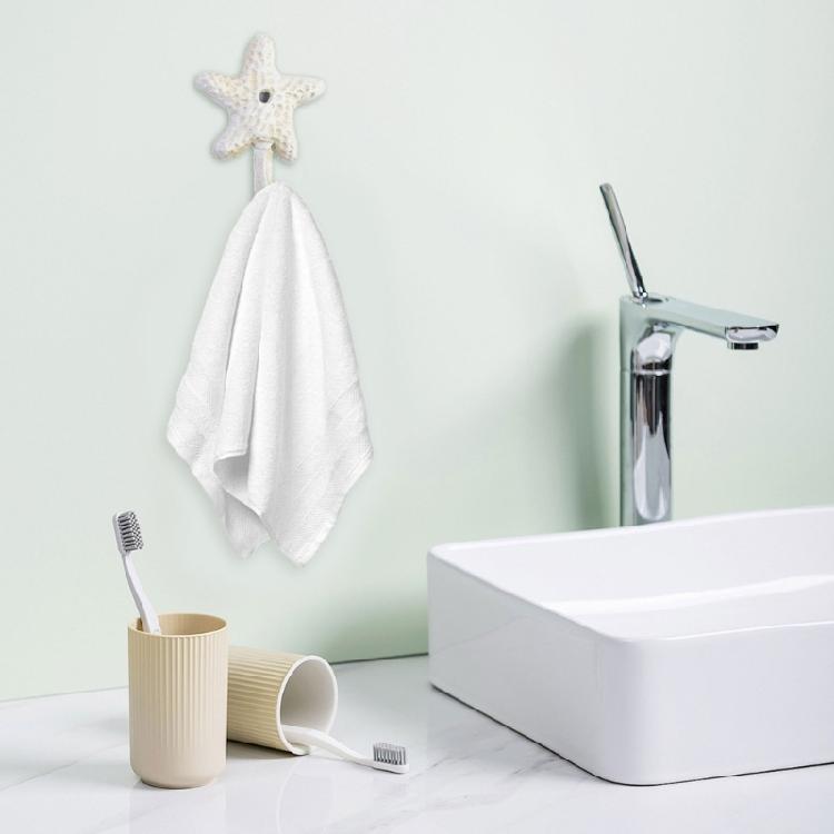 Rustics Nauticals Wall Hook Iron Construction Elegant White Finish for Home Organization