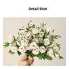 Artificial Silk Rose Bouquet for DIY Floral Crafts For Wedding Decoration and Photography Props with Flexible Stems