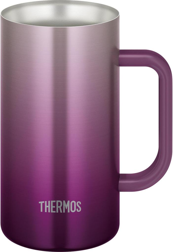 Thermos Vacuum Insulated Mug 720ml Purple Dishwasher Safe Thermos Flask Construction Keeps Hot and Cold Beer Mug PL JDK-721C