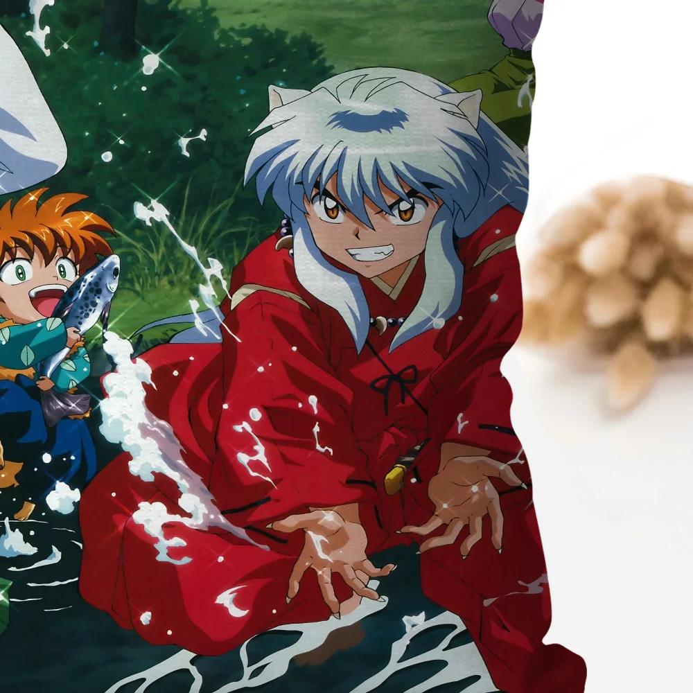 1Pc Japanese Animation I-Inuyasha Pillow Case Square Pillow Bedroom Sofa Leisure Comfort Car Living Room Home Decoration 40X40