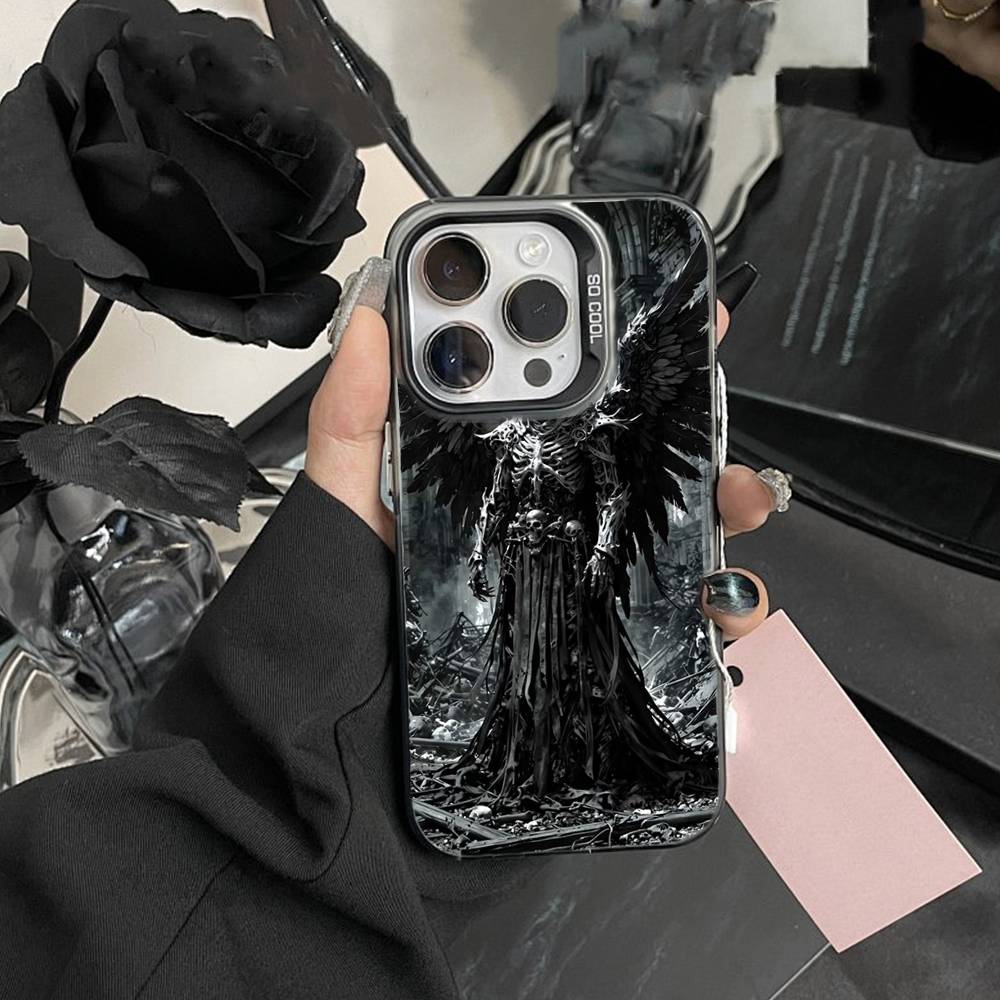 Evil Wings-Angel Wings  Phone Case For iPhone 17,16,15,14,13,12,Pro MAX Black Matte Shockproof Cover