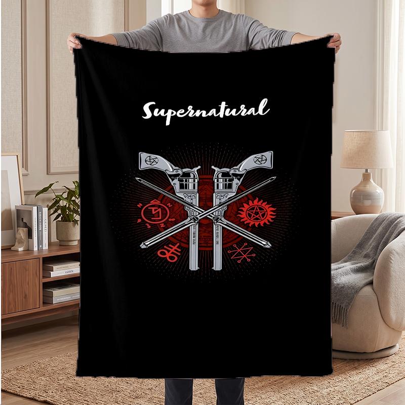 Supernatural Soft Warm Flannel Blankets Comfortable Blanket for Home Decoration Gifting