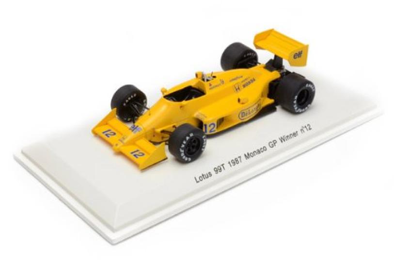 

Reve Lotus 99T 1987 Monaco GP Winner No12 Completed Product 1/43 A.Senna жовтий