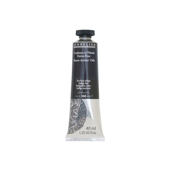 Couleurs à l'huile - Sennelier - Indigo Hue - 40ml - Bleu - Avancé