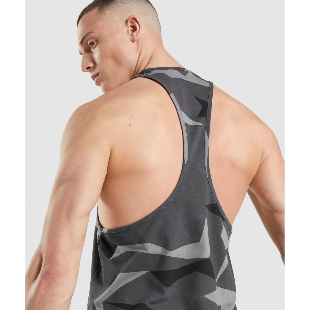 Gymshark Critical Stringer Black Print A1a2p Bbgw