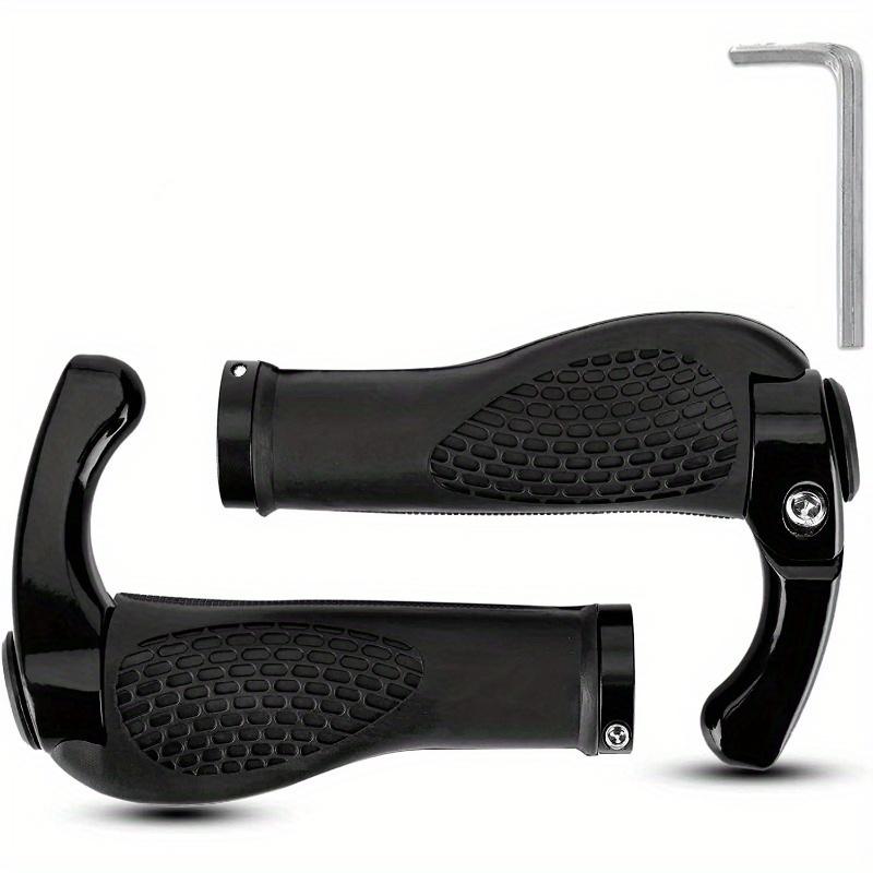 Un Set di Manopole per Manubrio di Bicicletta Progettate per il Comfort, Realizzate in Lega di Alluminio e Gomma, Adatte per Aggiunte per Mountain Bike