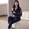 Women's Casual Autumn/Winter Pure Cotton Warm Long-Sleeve Two-Piece Sports Suit