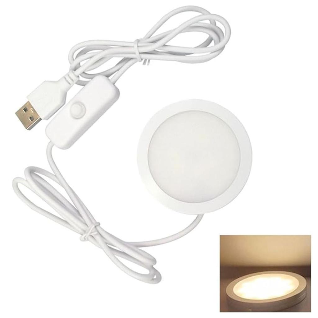 Usb Led Cabinet Light Smd2835 With/switch 5v Cable Under Lights Cool Warm Neutral White Ceiling Spot Lamp Surface Mounted 3watts