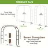 1-2Heavy Duty Steel Garden Arch Flower Stand Outdoor Lawn Climbing Frame Wedding Decoration Vine Plant Support Rose Wisteria