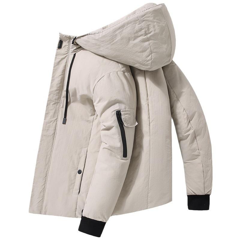Down Jacket Men's Short New Korean Version Hooded Loose Casual Couple Top Winter Thickened Men's Coat
