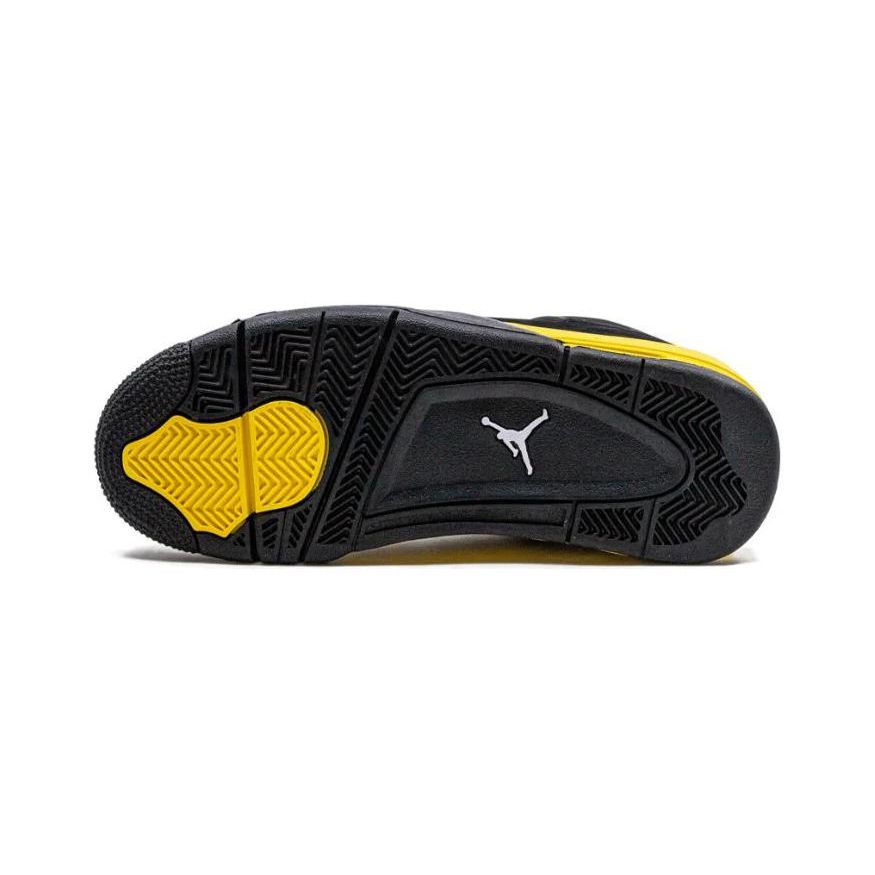 Air Jordan 4 Retro PS Thunder 2023 Çocuk Spor Ayakkabı Siyah Tur-Sarı BQ7669-017