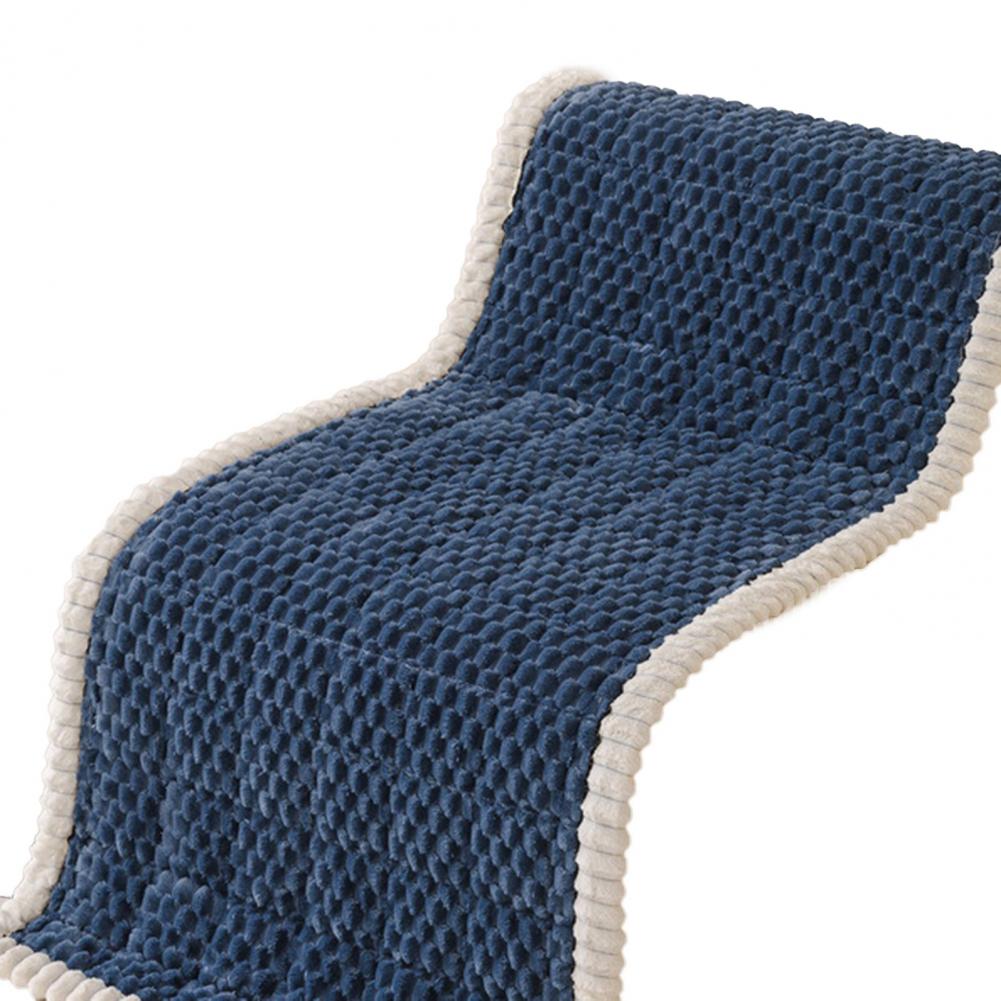 

Non Slip Fuzzy Pet Couch Covers Winter Sofa Cushion Plush Sofa Cushion Cover for Pet-friendly Room Protection Thickened for Dogs S синий