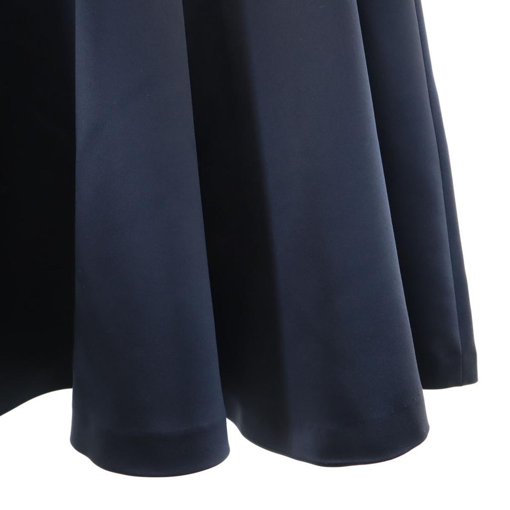IENA Made In Japan Mimole Length Flare Skirt 38 Navy Women Used