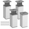 Adjustable Furniture Legs - AIMOONSA - 10CM - Aluminum Alloy - Adjustable Height - Set of 4