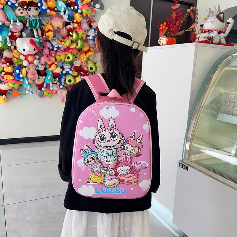 School BagsNew 3D Hard Shell  Rabub Cartoon Lightweight and Cute Backpack for Children 3-6 Years Old