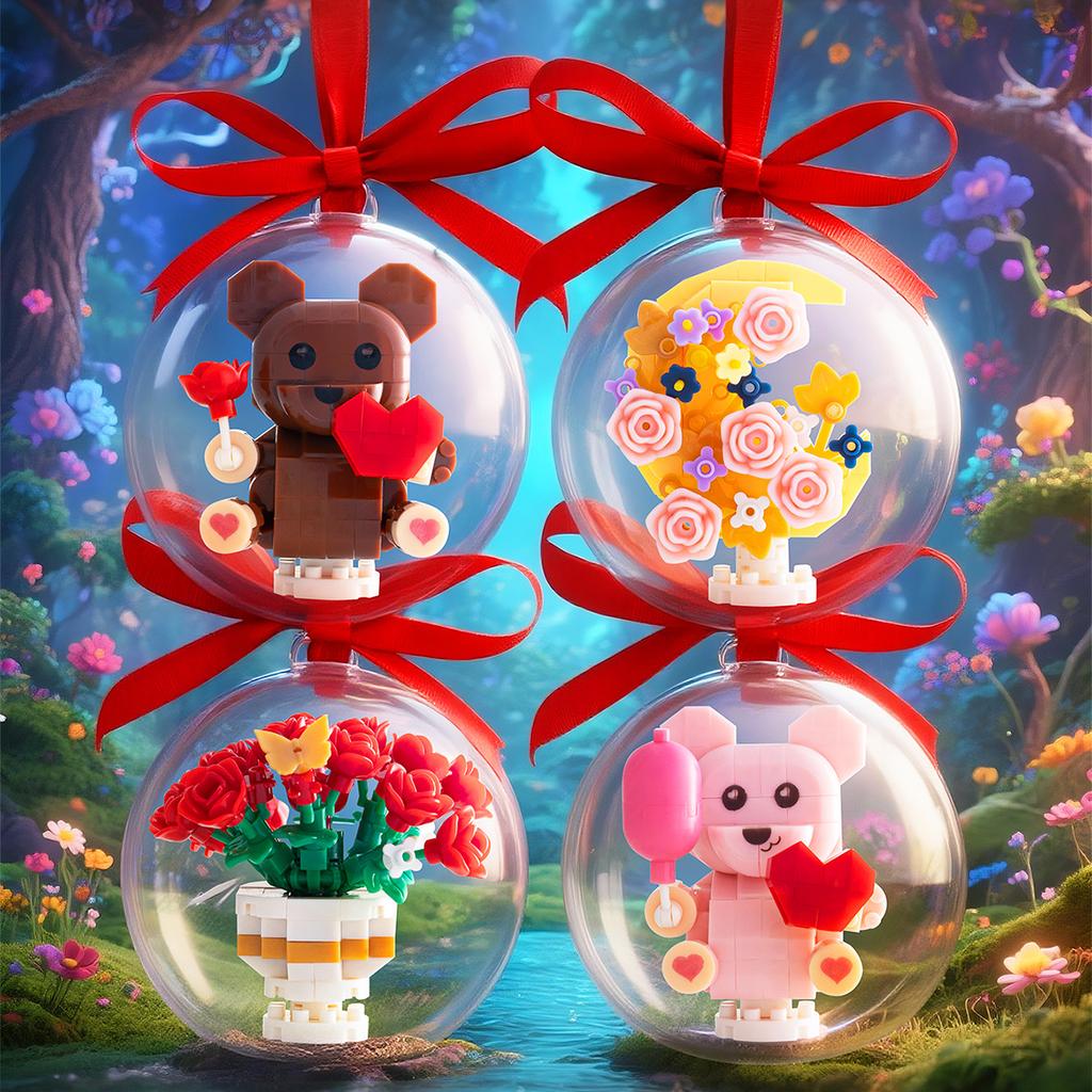 Christmas Bricks Construction Set Micro Building Blocks Birthday Gift for Adults ini block Toys Decoration Home girls boy Gifts