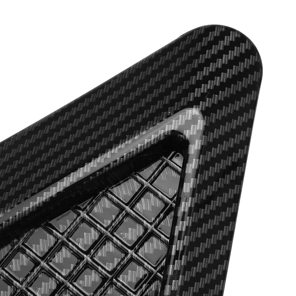 2pcs Carbon Fiber Look Side Fender Vent Cover Trim – Universal Car Exterior Accessory