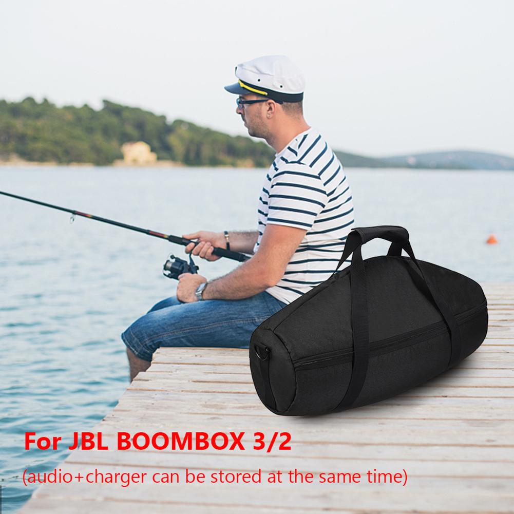 Portable Bluetooth-compatible Speaker Case with Adjustable Strap Waterproof Carrying Case Shockproof for JBL BOOMBOX 3/BOOMBOX 2