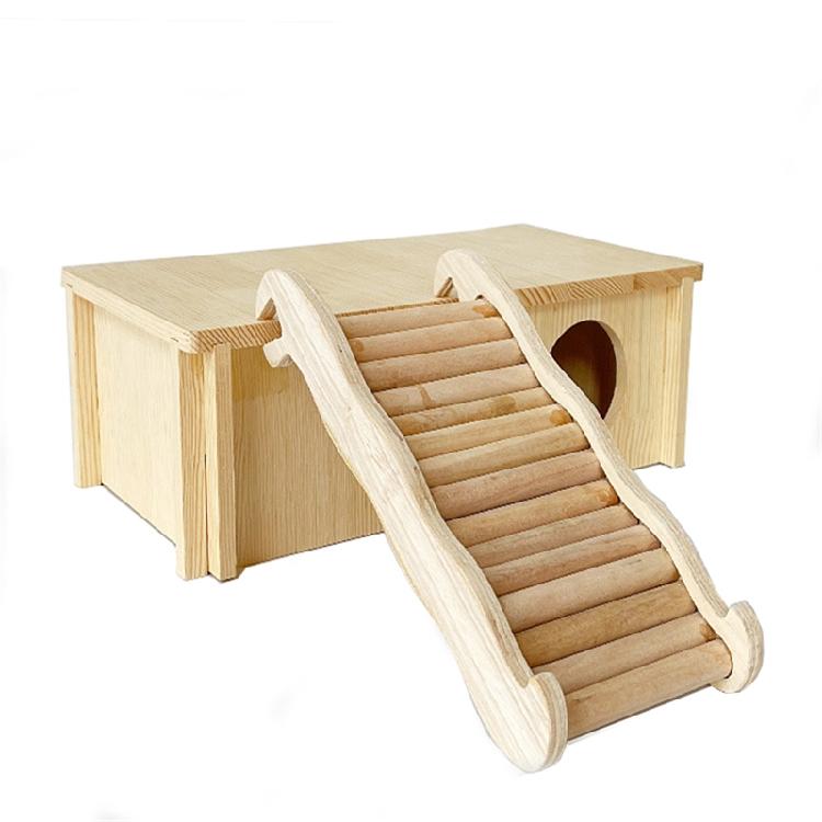 Wood Climbing Ladder with Groove Ramp Bridge Easy Connection To Any Plane