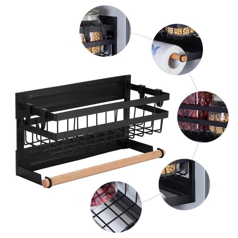 1pc hook paper towel rack, versatile and large capacity, suitable for household kitchen daily necessities