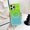 Fashion Colorful Honeycomb Aromatherapy Magnetic Cooling Protective Case for iPhone 15 14 13 12 Pro Max Cooling Shockproof Case