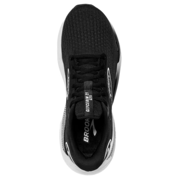 Brooks Glycerin GTS 21 Černá Šedá Pánské Tenisky Bílé 110420-1D-090