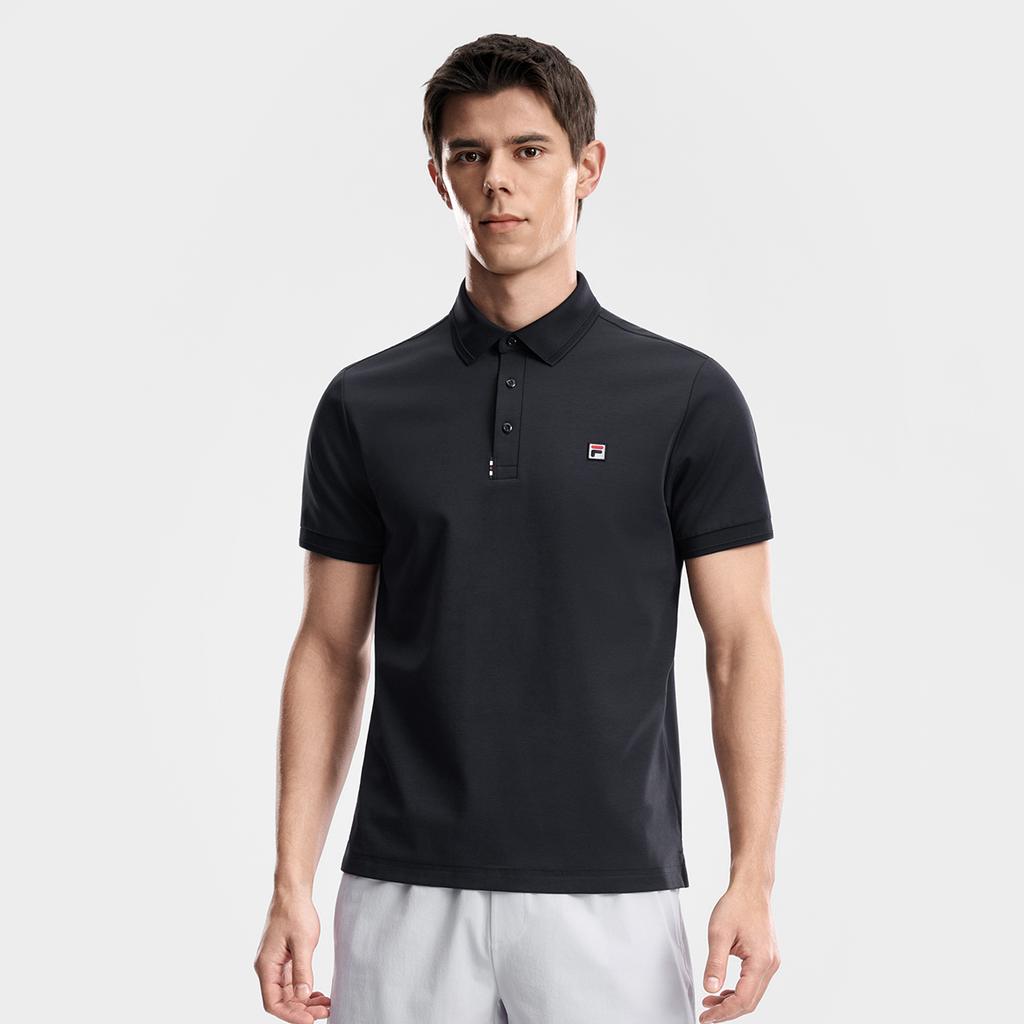 Fila Tennis Fashion Classic Simple Versatile Comfortable Moisture-Wicking Quick-Dry Sports Tennis Short Sleeve Polo Shirt Men Tops A11M623133FNV