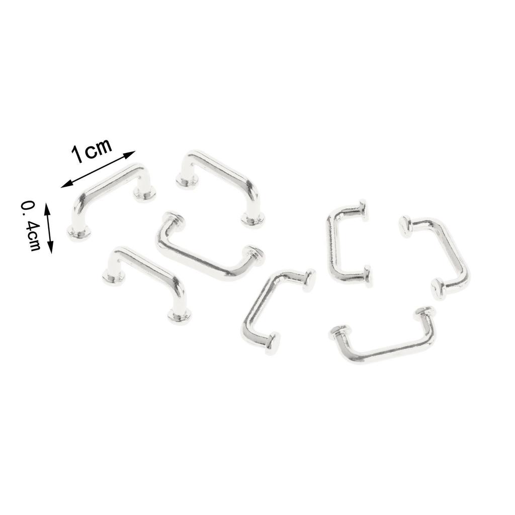 1/12 Mini Pulls Dollhouse Arch Shape Toy Drawer Handle for Furniture Cabinet