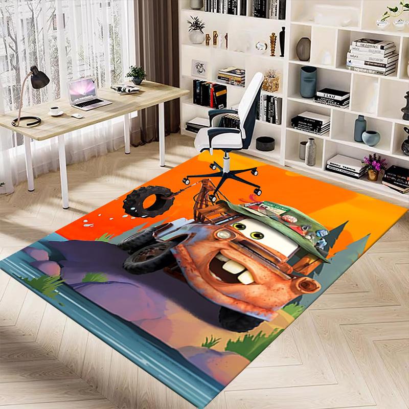 Rusty Tow Truck Adventure Carpet For Playroom Bedroom Living Room Sofa Home Decorkids Game Area Rug Nonslip Floor Mat