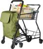 REP Front Push 4 Wheel Cart BLACK W32 D22 H87 558324 Size Bag Approx. H49/Cart Approx.