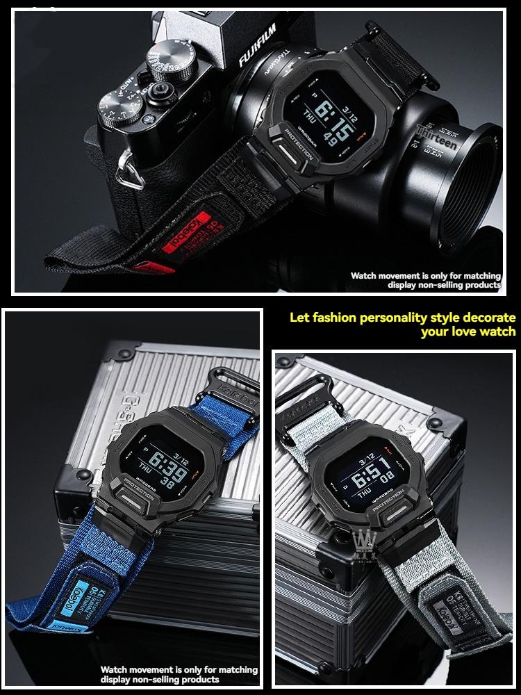 GBD 200 Nylon Watch Band For Casio G-SHOCK GBD-200SM/UU/RD GBD 200-1/2/9 Modified Canvas Watch Strap Men Outdoor Sports Bracelet